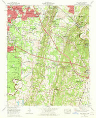 East Ridge Tennessee Historical topographic map, 1:24000 scale, 7.5 X 7.5 Minute, Year 1969