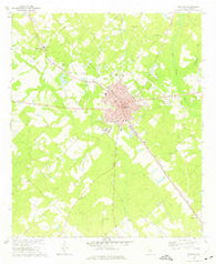 Eastman Georgia Historical topographic map, 1:24000 scale, 7.5 X 7.5 Minute, Year 1972