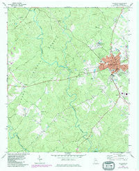 Eatonton Georgia Historical topographic map, 1:24000 scale, 7.5 X 7.5 Minute, Year 1972