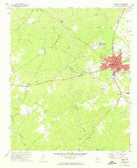 Eatonton Georgia Historical topographic map, 1:24000 scale, 7.5 X 7.5 Minute, Year 1972