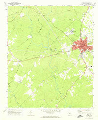 Eatonton Georgia Historical topographic map, 1:24000 scale, 7.5 X 7.5 Minute, Year 1972