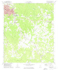 Elberton East Georgia Historical topographic map, 1:24000 scale, 7.5 X 7.5 Minute, Year 1973