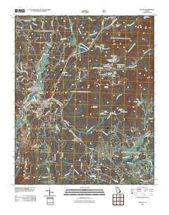 Ellijay Georgia Historical topographic map, 1:24000 scale, 7.5 X 7.5 Minute, Year 2011
