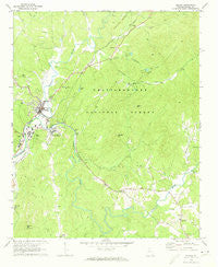 Ellijay Georgia Historical topographic map, 1:24000 scale, 7.5 X 7.5 Minute, Year 1971