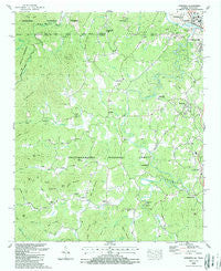 Epworth Georgia Historical topographic map, 1:24000 scale, 7.5 X 7.5 Minute, Year 1988