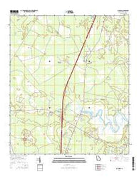 Eulonia Georgia Current topographic map, 1:24000 scale, 7.5 X 7.5 Minute, Year 2014