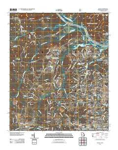 Evans Georgia Historical topographic map, 1:24000 scale, 7.5 X 7.5 Minute, Year 2011