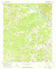 Evans Georgia Historical topographic map, 1:24000 scale, 7.5 X 7.5 Minute, Year 1964
