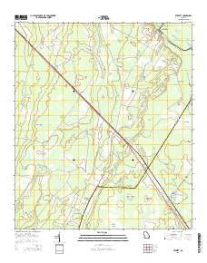 Everett Georgia Current topographic map, 1:24000 scale, 7.5 X 7.5 Minute, Year 2014