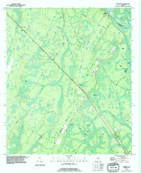 Everett Georgia Historical topographic map, 1:24000 scale, 7.5 X 7.5 Minute, Year 1993