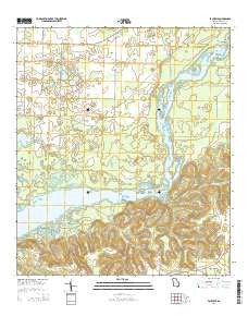 Faceville Georgia Current topographic map, 1:24000 scale, 7.5 X 7.5 Minute, Year 2014
