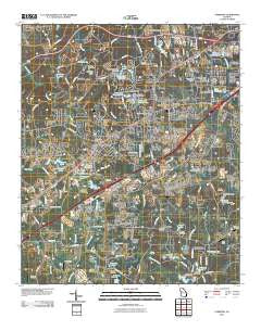 Fairburn Georgia Historical topographic map, 1:24000 scale, 7.5 X 7.5 Minute, Year 2011