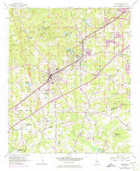 Fairburn Georgia Historical topographic map, 1:24000 scale, 7.5 X 7.5 Minute, Year 1954