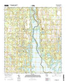 Fairchild Georgia Current topographic map, 1:24000 scale, 7.5 X 7.5 Minute, Year 2014