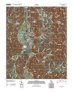 Fairmount Georgia Historical topographic map, 1:24000 scale, 7.5 X 7.5 Minute, Year 2011