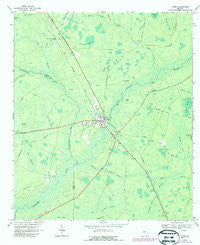 Fargo Georgia Historical topographic map, 1:24000 scale, 7.5 X 7.5 Minute, Year 1967