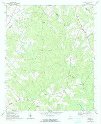 Farrar Georgia Historical topographic map, 1:24000 scale, 7.5 X 7.5 Minute, Year 1972