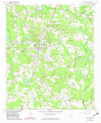Fayetteville Georgia Historical topographic map, 1:24000 scale, 7.5 X 7.5 Minute, Year 1965