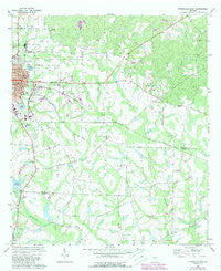 Fitzgerald East Georgia Historical topographic map, 1:24000 scale, 7.5 X 7.5 Minute, Year 1972