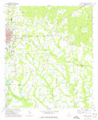 Fitzgerald East Georgia Historical topographic map, 1:24000 scale, 7.5 X 7.5 Minute, Year 1972