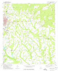 Fitzgerald East Georgia Historical topographic map, 1:24000 scale, 7.5 X 7.5 Minute, Year 1972