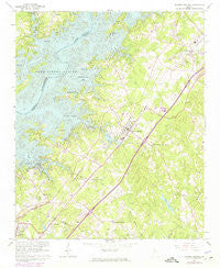 Flowery Branch Georgia Historical topographic map, 1:24000 scale, 7.5 X 7.5 Minute, Year 1964