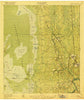 Folkston Georgia Historical topographic map, 1:62500 scale, 15 X 15 Minute, Year 1918