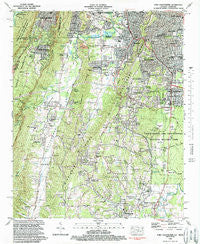 Fort Oglethorpe Georgia Historical topographic map, 1:24000 scale, 7.5 X 7.5 Minute, Year 1982