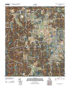Fort Valley West Georgia Historical topographic map, 1:24000 scale, 7.5 X 7.5 Minute, Year 2011