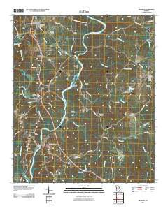 Franklin Georgia Historical topographic map, 1:24000 scale, 7.5 X 7.5 Minute, Year 2011