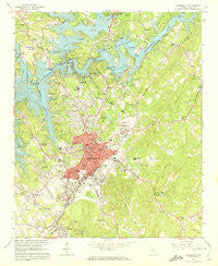 Gainesville Georgia Historical topographic map, 1:24000 scale, 7.5 X 7.5 Minute, Year 1964