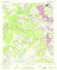 Garden City Georgia Historical topographic map, 1:24000 scale, 7.5 X 7.5 Minute, Year 1955