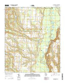 Garden Valley Georgia Current topographic map, 1:24000 scale, 7.5 X 7.5 Minute, Year 2014