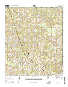 Garfield Georgia Current topographic map, 1:24000 scale, 7.5 X 7.5 Minute, Year 2014