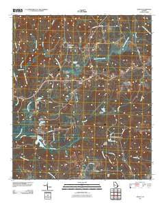 Geneva Georgia Historical topographic map, 1:24000 scale, 7.5 X 7.5 Minute, Year 2011