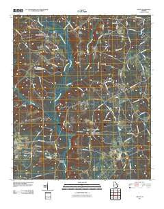 Gibson Georgia Historical topographic map, 1:24000 scale, 7.5 X 7.5 Minute, Year 2011