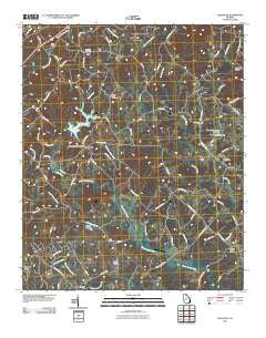 Gillsville Georgia Historical topographic map, 1:24000 scale, 7.5 X 7.5 Minute, Year 2011