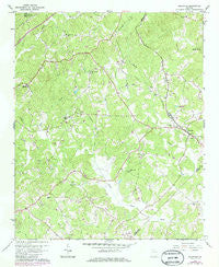 Gillsville Georgia Historical topographic map, 1:24000 scale, 7.5 X 7.5 Minute, Year 1964