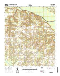 Girard Georgia Current topographic map, 1:24000 scale, 7.5 X 7.5 Minute, Year 2014