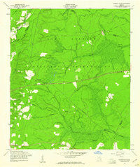 Glennville NE Georgia Historical topographic map, 1:24000 scale, 7.5 X 7.5 Minute, Year 1958