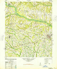 Gough Georgia Historical topographic map, 1:62500 scale, 15 X 15 Minute, Year 1948