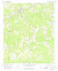 Grantville Georgia Historical topographic map, 1:24000 scale, 7.5 X 7.5 Minute, Year 1964