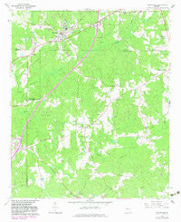 Grantville Georgia Historical topographic map, 1:24000 scale, 7.5 X 7.5 Minute, Year 1964