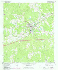 Greensboro Georgia Historical topographic map, 1:24000 scale, 7.5 X 7.5 Minute, Year 1972