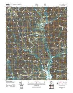 Greshamville Georgia Historical topographic map, 1:24000 scale, 7.5 X 7.5 Minute, Year 2011