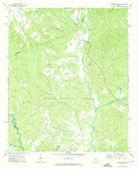 Greshamville Georgia Historical topographic map, 1:24000 scale, 7.5 X 7.5 Minute, Year 1972