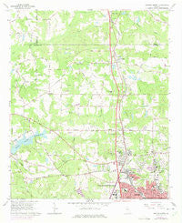 Griffin North Georgia Historical topographic map, 1:24000 scale, 7.5 X 7.5 Minute, Year 1965