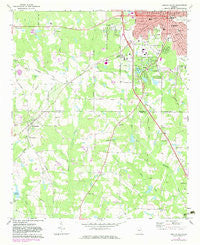 Griffin South Georgia Historical topographic map, 1:24000 scale, 7.5 X 7.5 Minute, Year 1971