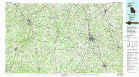 Griffin Georgia Historical topographic map, 1:100000 scale, 30 X 60 Minute, Year 1979