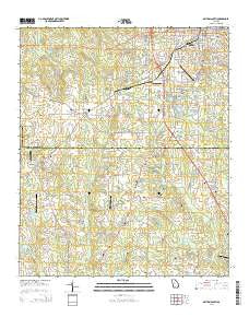 Griffin South Georgia Current topographic map, 1:24000 scale, 7.5 X 7.5 Minute, Year 2014